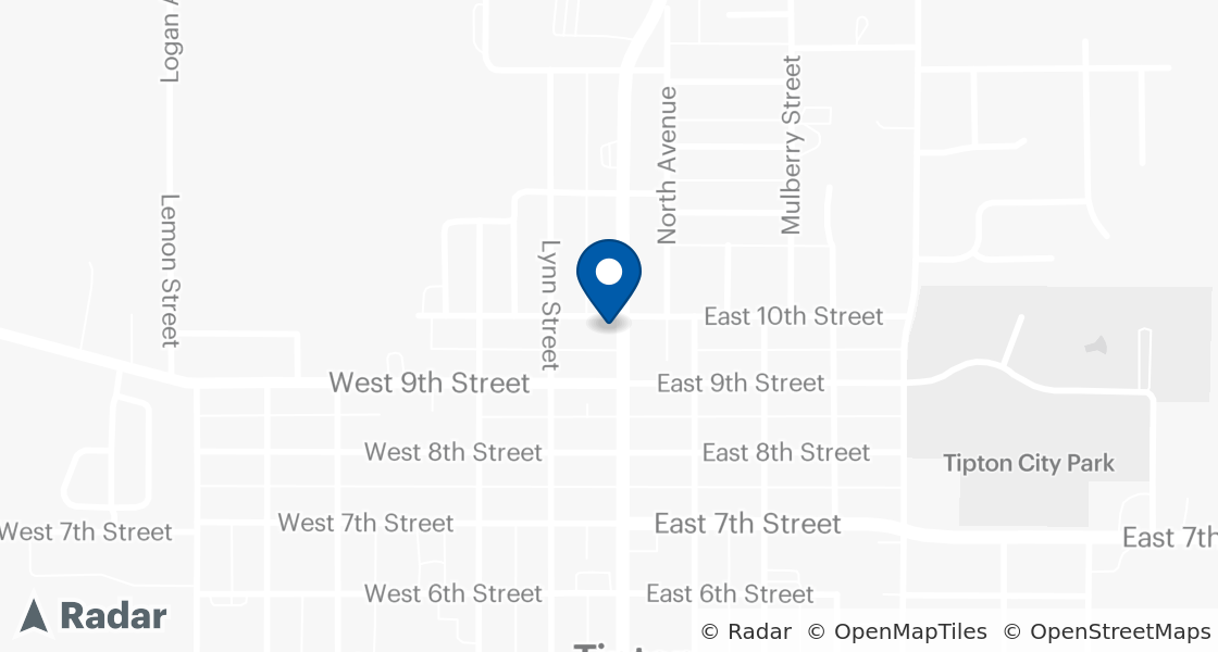 Map of Dairy Queen Location:: 911 Cedar St, Tipton, IA, 52772-1115